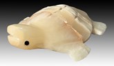 Carved Back Alabaster Turtle 